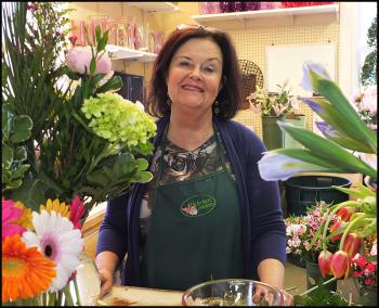 Sharon Heck has been making flower arrangements for 15 years.