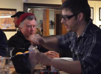 Joe McLaughlin tends to the bar. (Photo by Lynda Clancy)