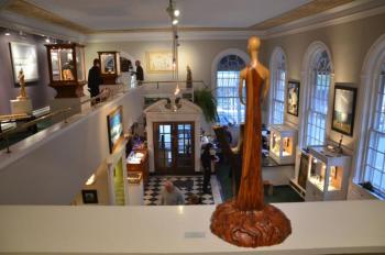 The inside of Harbor Square Gallery is a work of art unto itself. (Photo by Lynda Clancy)