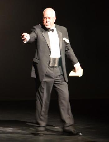 Master of Ceremonies Gordan Page. (Photo by Lynda Clancy)