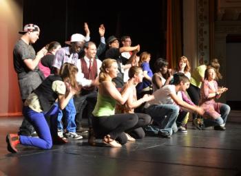 Students of the Wayfinder Schools perform their own freestyle choreography. (Photo by Lynda Clancy)
