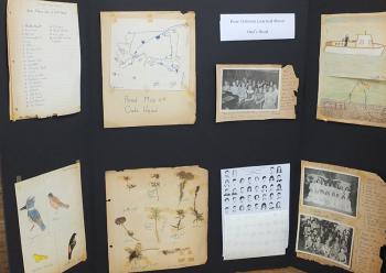 Pages from the scrapbook found on eBay. (Photo by Chris Wolf)