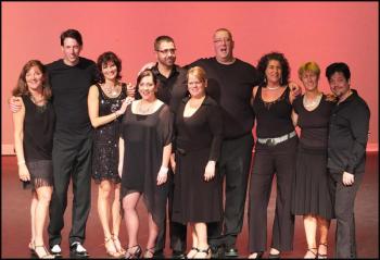 Local Stars appearing in this year’s Dancing With the Local Stars performance at the Camden Opera House are, from left, Kerry Hadley, Colin Page, Amanda Strong, Jennifer Ross-Boshes, Allie Bowen, Staci Coomer, Justin Hills, Mimi Bornstein, Robin Jordan and Rafi Baeza.
