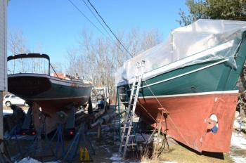 Home to Maine, midwinter, courtesy Journey’s End Marina. (Photo by Lynda Clancy)