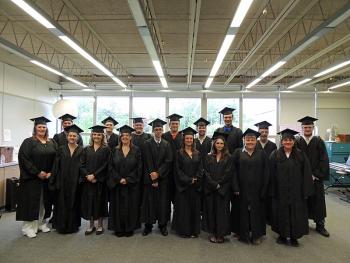 Graduates attending RSU 13 Adult Education’s June 4 graduation ceremony included Madelyn Bark, Pamela Barr, Jonas Blumenthal, Brianna Bernardo, Brandon Carleton, Heather Dudley, Alicia Eagan, Braden Gamage, Robert McKay, Jason Merrill, Ceajay Nelson, Amy Phillips, Austin Ranquist, Caleb Schesser, Casey Thomas, Jason Willey and Kimberly Young.
