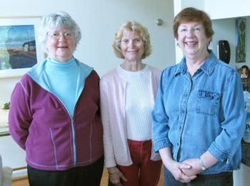 The Soap Closet’s three active members, Debbie Mitchell, Judy Beebe and Sharron Walsh. Photo by Kay Stephens