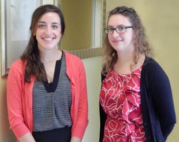Pen Bay Health Tufts students Kelly Brooks and Bradie Manion