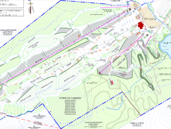 A map of what has been cut and what is left to cut.