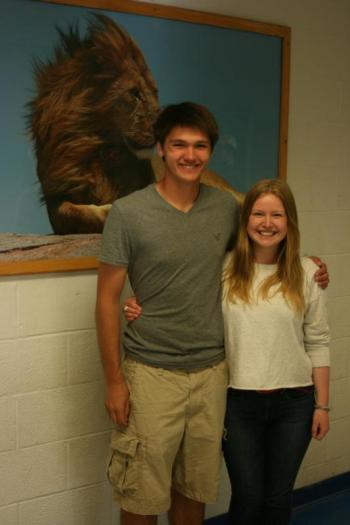 Emma Moessewilde of Belfast, and Evan Schweikert of Swanville.