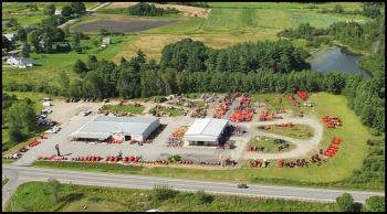 Union Farm Equipment as seen from the air.