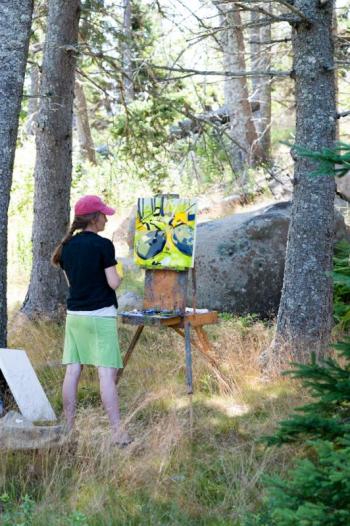 Artist Emily Trenholm. (Courtesy Hurricane Island Outward Bound School)