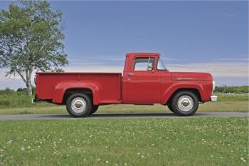 This 1960 Ford F100 Pickup will be offered for sale to the highest bidder on Saturday, Aug. 16 at the Owls Head Transportation Museum's 37th Annual New England Auto Auction.
