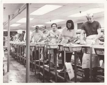 What once was — working in a Rockland fish processing plant. (Photo courtesy O’Hara Corporation)