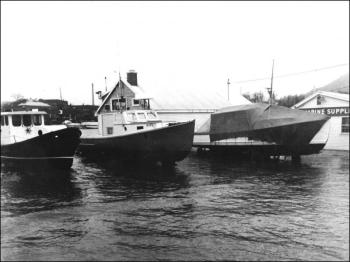 Nor’easter boats in “dry” storage. (Photo by Barbara F. Dyer)