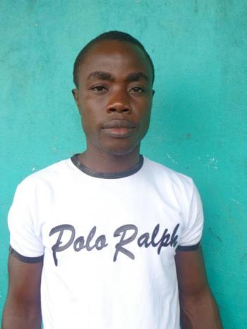 Albert Togba, a Liberian student sponsored by Watershed’s LEF chapter.