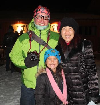 Stephen Ippolito, Xuan-mai and Tsao are from South Boston and arrived in Rockland at 10:30 a.m. to catch all the festivities. Xuan-mai exclaimed when her picture was taken that she was now famous in Rockland, having been on television earlier in the day.