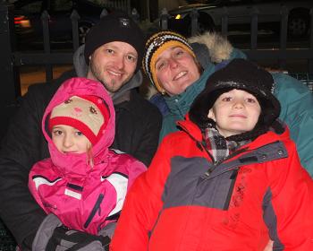 Rockland City Councilor Will Clayton with his wife, Christina, and their children, Noah and Sophia.