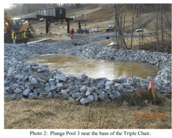 A new plunge pool to collect sediment. (Courtesy Gartley & Dorsky)