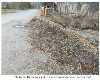 A new berm to retain runoff. (Courtesy Gartley & Dorsky)