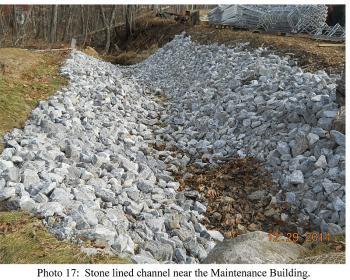 These erosion control measures are also meant to deal with spring runoff. (Courtesy Gartley & Dorsky)