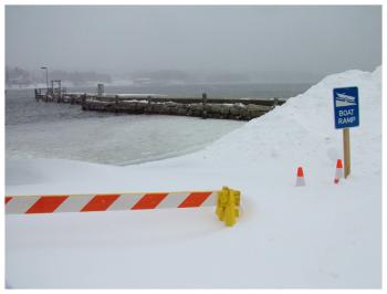 The public launch at the foot of Main Street and Belfast Harbor. (Photo by Ethan Andrews)