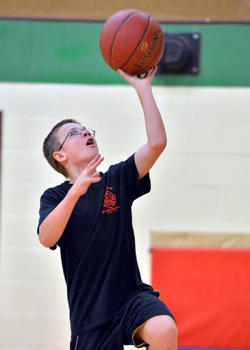 Appleton’s Cody Pascal is a seventh-grade player on the squad. (Photo by Ron Hawkes)