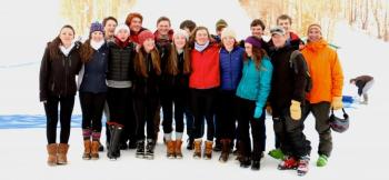 Camden Hills alpine skiers. (Courtesy David Lyman)