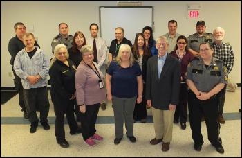 County employees at the 5:30 p.m. program March 16.