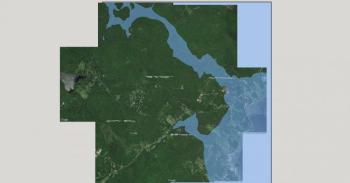 The potential results of a 40-meter rise in sea level on Lincolnville Beach, Frohock Brook and Ducktrap River.
Image by John Williams sea level rise at Beach