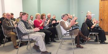 Each employee received a round of applause from those attending as their name was called.