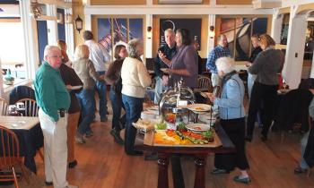 Lots of food and drink for volunteers at the Eclipse Restaurant in the Trade Winds Motor Inn.