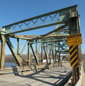 Traffic is restricted on the current bridge.