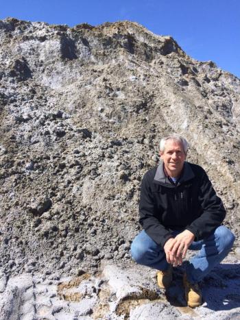 Greg Blackwell, road, sand, Rockland Public Services