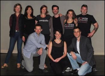 Left to right back row: Polly Saltonstall, Betsy Kingsley, Heather Hearst, Steven Dons-Rogers, Kea Tesseyman and Owen Casas. Front row left to right: Christian Clayton, Jessica Libby and Ben Curtis.