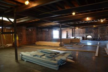Inside 16 Bay View Street, before the interior rooms get made. (Photo by Lynda Clancy)