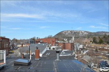 A look toward Mt. Battie from 16 Bay View Street roof. ( (Photo by Lynda Clancy)