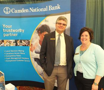 Camden National Bank: Randy Cruz and Alli Young.