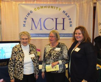 Methodist Conference Home: Lois Stackpole-Alley, Kathleen Arabasz and Katie Tarbox.