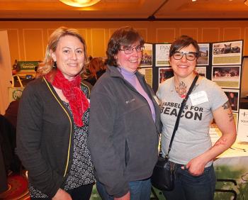 P.A.W.S. Animal Adoption Center: Kate Griffin, Royan Dartley and Ami Hutchinson.