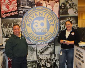 Adventure Advertising: Joe Ryan and Miranda Prior.