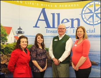 Allen Insurance and Financial: Sally Carlisle, Meesha Luce, Gene McKeever and Krissy Campbell.