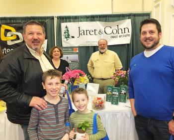 Jaret and Cohen: Rockland Mayor Frank Isganitis, Anthony and Max Detateloa, Ann Russelo, Charlton Johnson and PJ Walter.