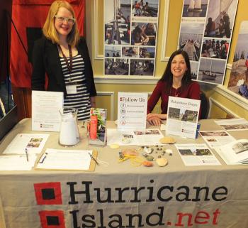 Hurricane Island: Alice Anderson and Emily Gannon.