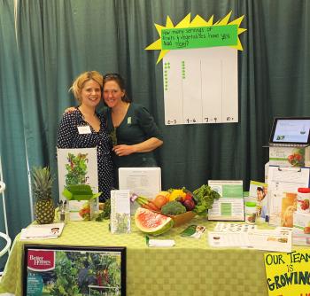 Juice Plus and Tower Garden: Jasmin Pike and Katie Urey.