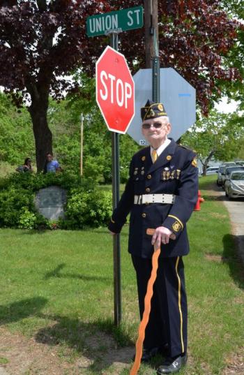 Navy man Don Frye, of West Rockport, served during the German occupation, and later, as a Korean War advisor. (Photo by Lynda Clancy)