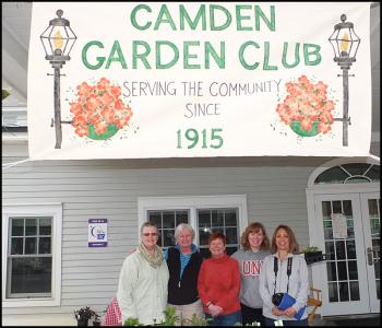 Camden Garden Club members and friends Ann Vanosdol, Fran Moore, Judith Tarbox.,Teresea Morris and Stephanie Mathews.