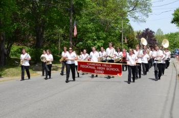Camden Hills Regional High School marching band. (Photo by Lynda Clancy)