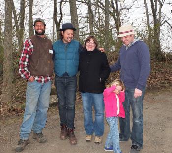Aaron Englander, Chris Michael, Renee Almeling, Jeff Ostergres, and the shy one is Claire.