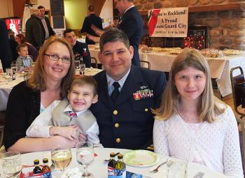 John Hussey with family Bobbie, Carly and Cameron