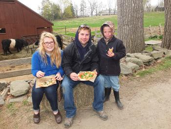 Emily Orne, Jackson Feener and Lucas Feener.